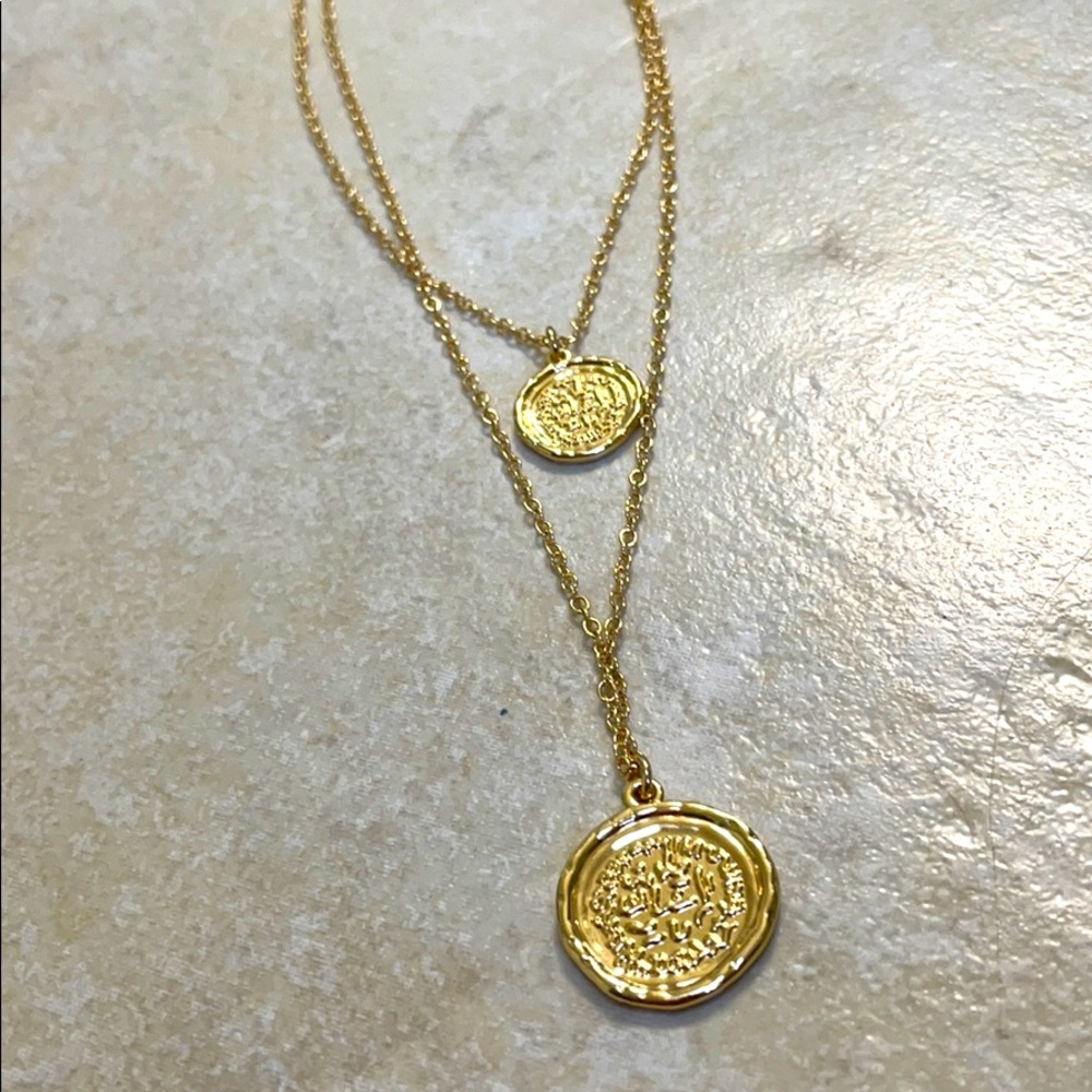 Layered medallion necklace from FabFitFun